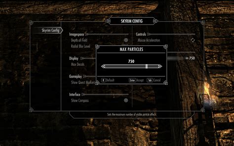 skyrim menu